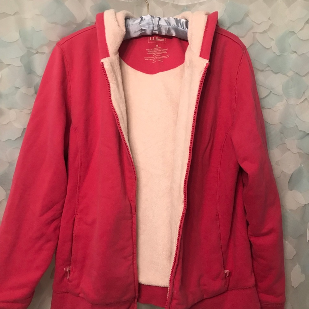 L.L. Bean Trimmed Sherpa-Lined Hoodie